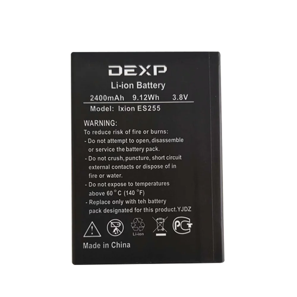 Запасной аккумулятор 2400 мАч для DEXP Ixion ES255 Fire Phone|Аккумуляторы мобильных