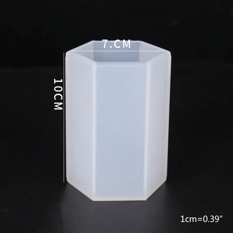 

Free shipping DIY Crystal Epoxy Mold UV Resin Dried Flower Decoration Hex Cylindrical Mould