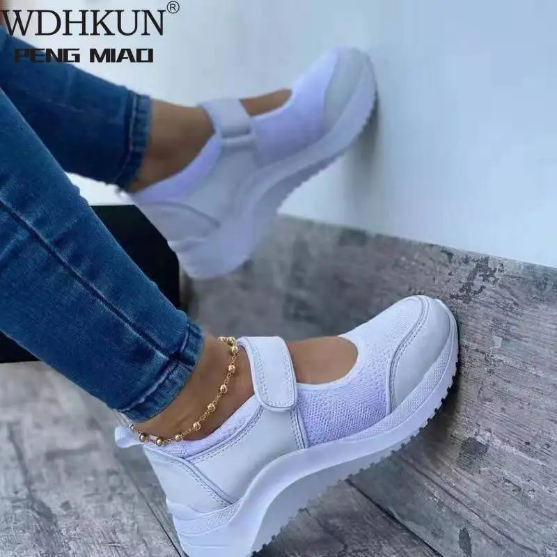 

Summer Women Casual Sneakers Ladies Sport Shoes Breathable Mesh Platform Female Vulcanize Shoes Non Slip Chaussure Femme
