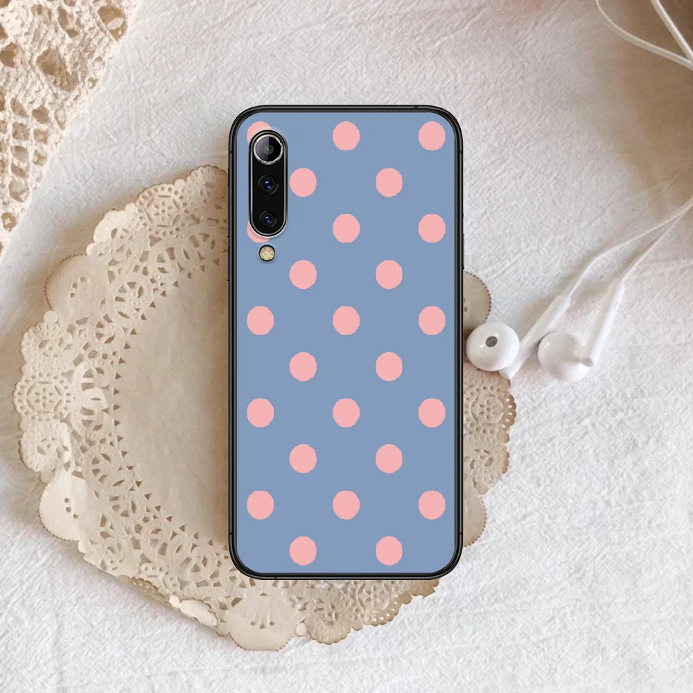 

Polka Dot Phone case For Xiaomi Mi note 10 A3 9 MAX 3 A2 8 9 Lite Pro ultra black Etui Trend Prime Soft Funda Luxury Waterproof