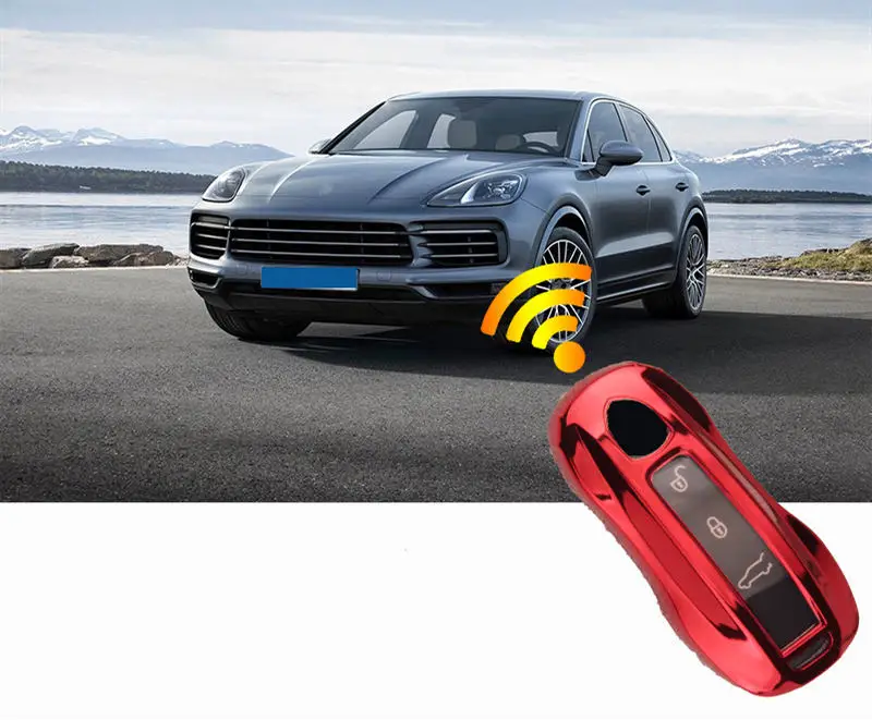 ТПУ чехол для ключа автомобиля чехол для Porsche Cayenne, Panamera Macan автомобильный стильный ключ кольцо оболочки авто аксессуары