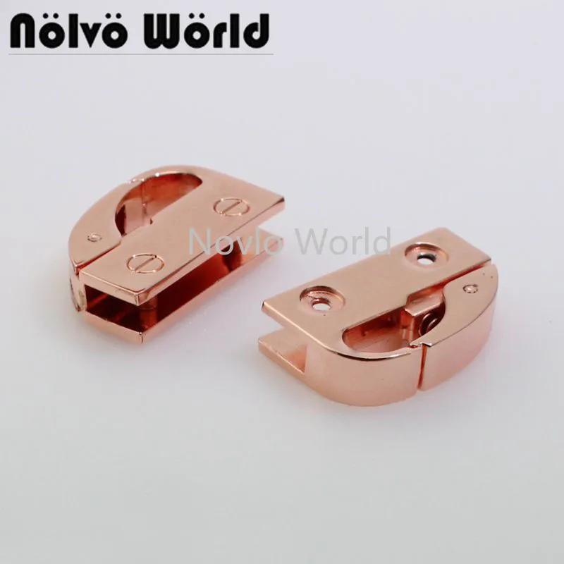 2 шт. 33*10 мм розовое золото металлический боковой зажим пряжка обувь для одежды