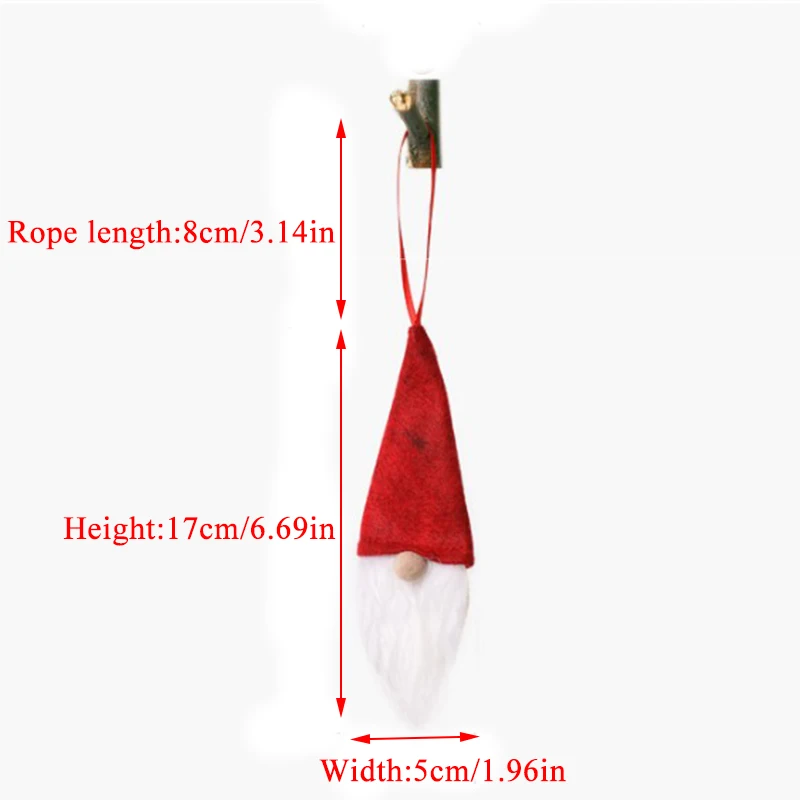 1 шт. подвесная кукла рождественские предметы Безликие украшения для стола в виде