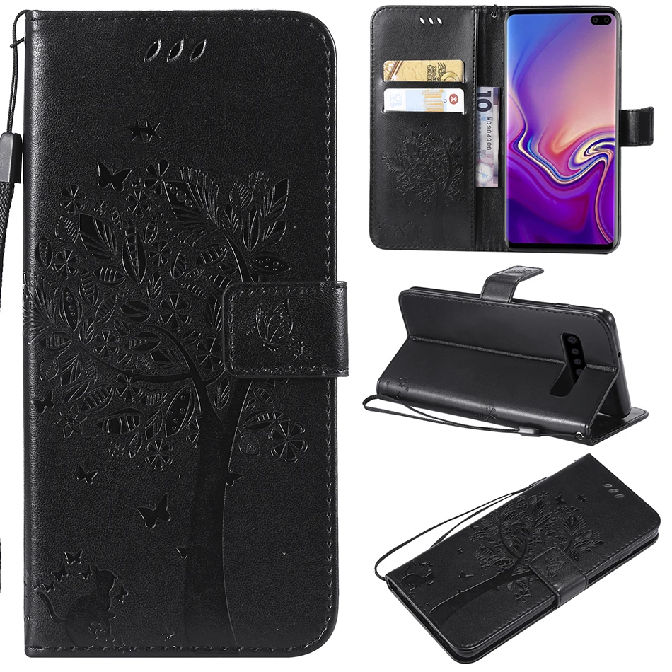 Кожаный чехол книжка для Samsung Galaxy S20 Ultra + S7 S8 S9 Plus S10 Lite S10E Note 20 A31 A41