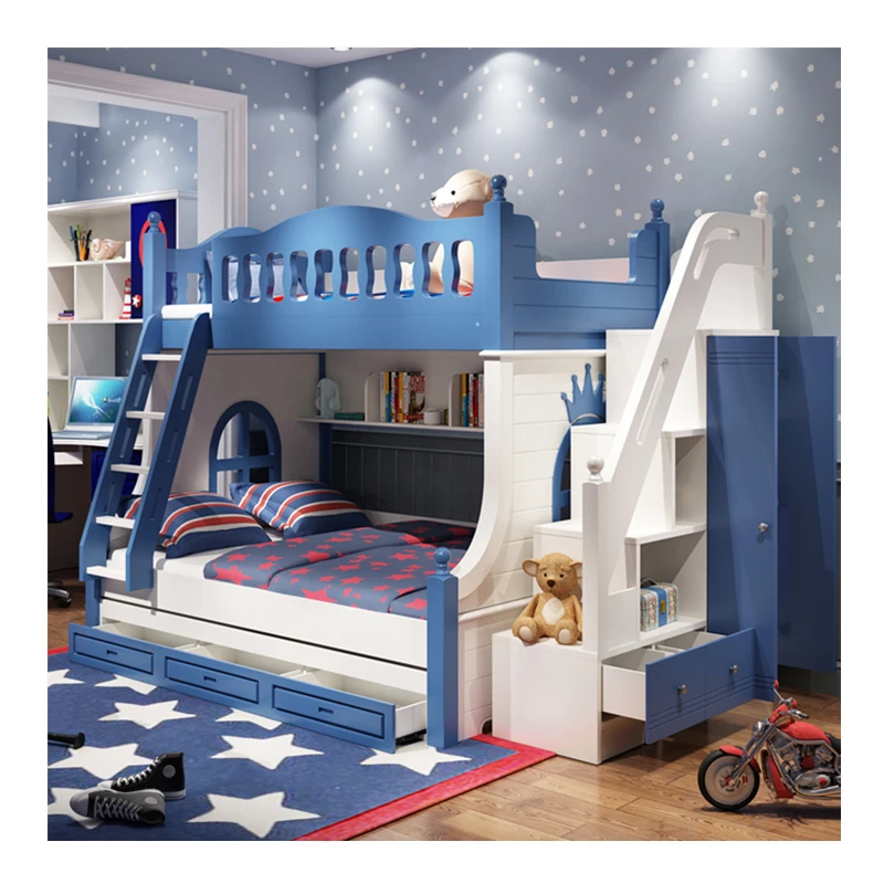 Детская мебель для спальни современная двухъярусная кровать детская