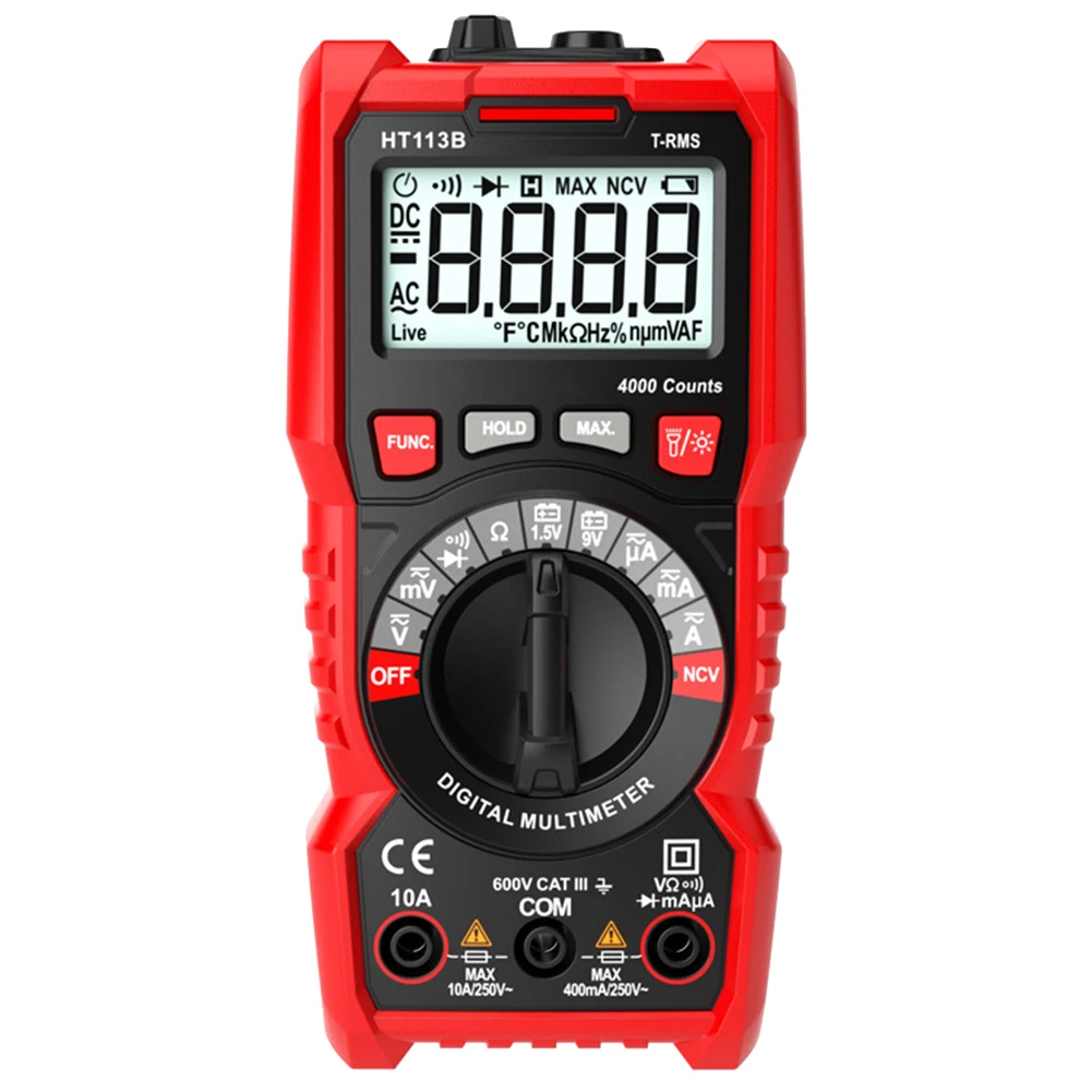 

Digital Multimeter Voltage Autoranging AC Direct Current Voltage Resistance Diodes Test Tool HT113 Series JA55