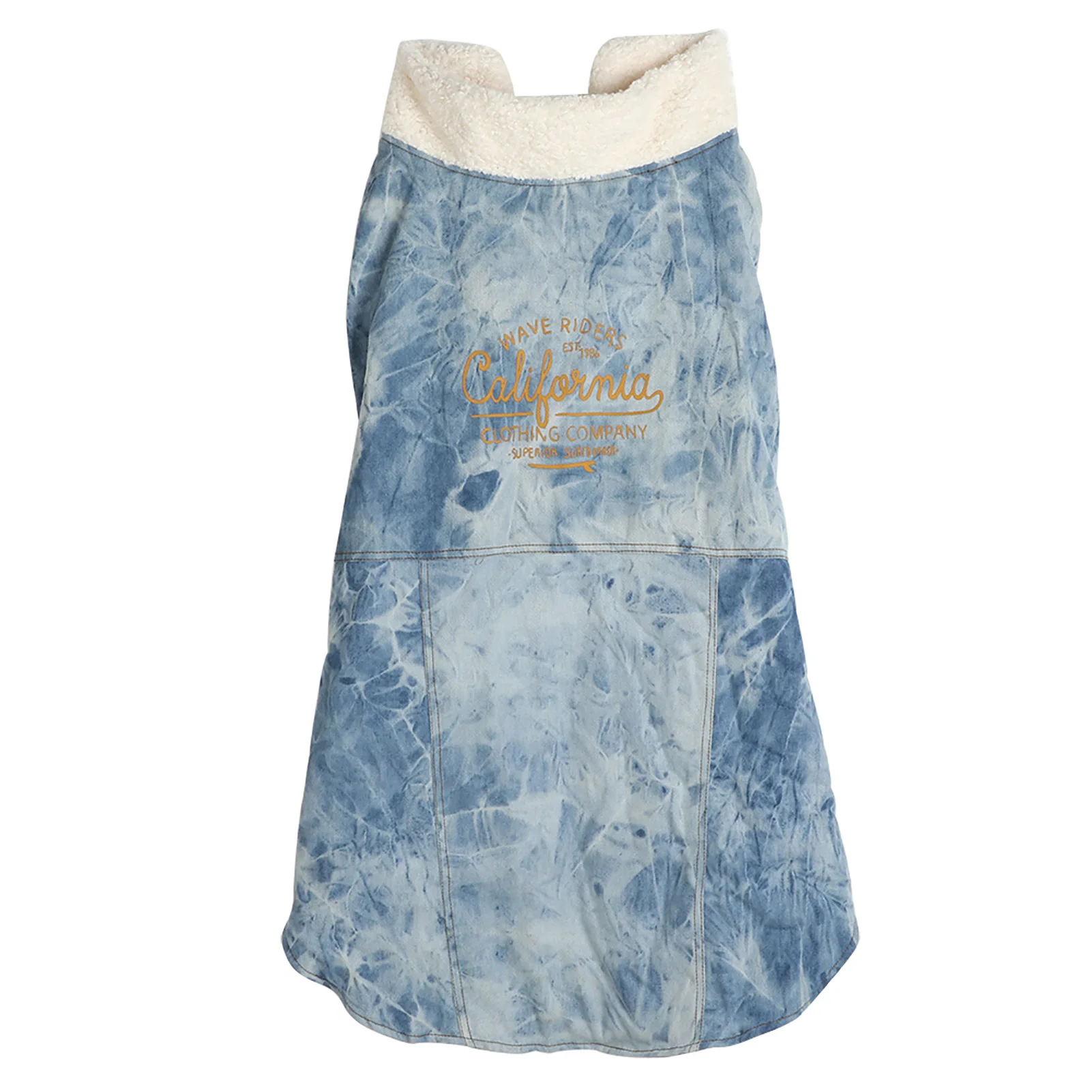 

Autumn Winter Cotton Western Boy Blue Thicken Soft Comfortable Pet Clothes Warm Coat Clothing For Dogs