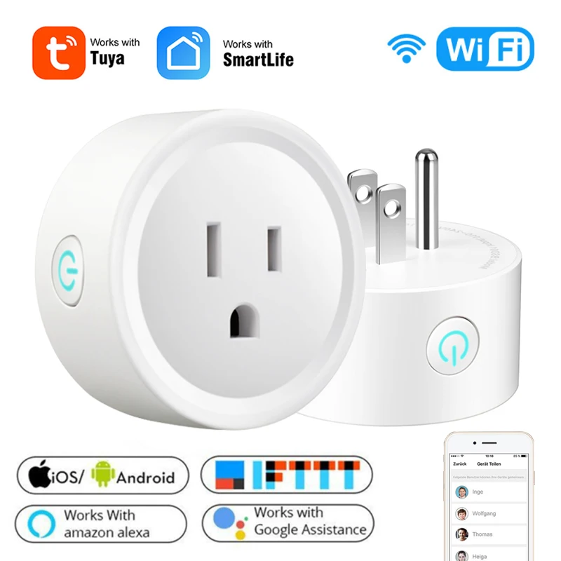 

Умная розетка с Wi-Fi и таймером, 20 А