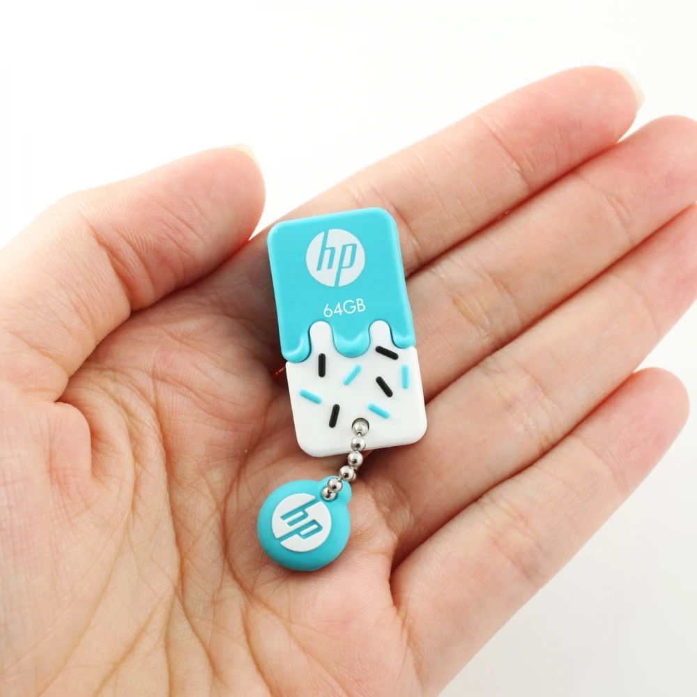 HP V178B/P Rubber USB Flash Drive waterproof OTG Pen 32gb 64gb Usb 2.0 Disk IceCream Memory Stick for car office | Компьютеры и офис