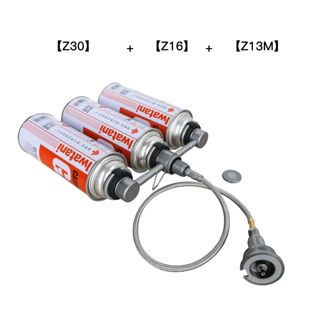 3 In 1 Butane Adapter with Extension Hose Split Type Furnace Gas Cartridge Head Conversion Nozzle Bottle | Спорт и развлечения