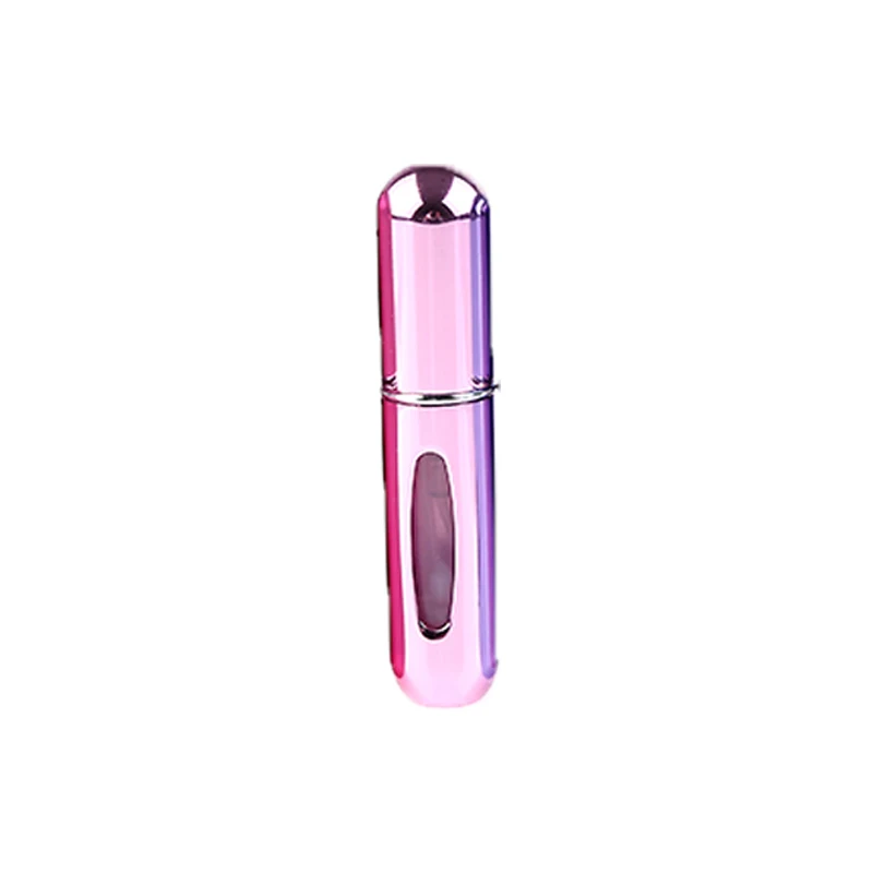 Bright Pink 5 мл портативный мини алюминиевый парфюм многоразовый флакон многоцветный косметический спрей для наполнения дна самолетом распылитель путешественник для женщин - Цвет: Bright Pink
