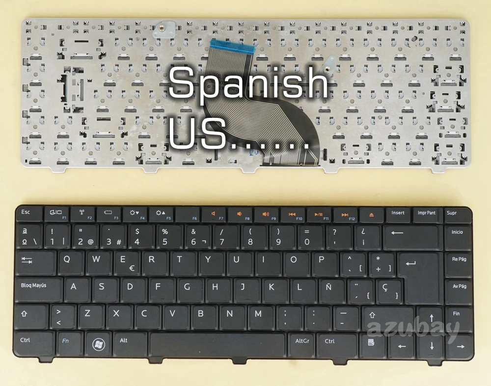 

US Spanish Keyboard For Dell Inspiron 13R- N3010, 14R- N4010 N4020 N4030 M4010, 15- N5030 M5030 V100830AS1 04DP3H 0V2J0W