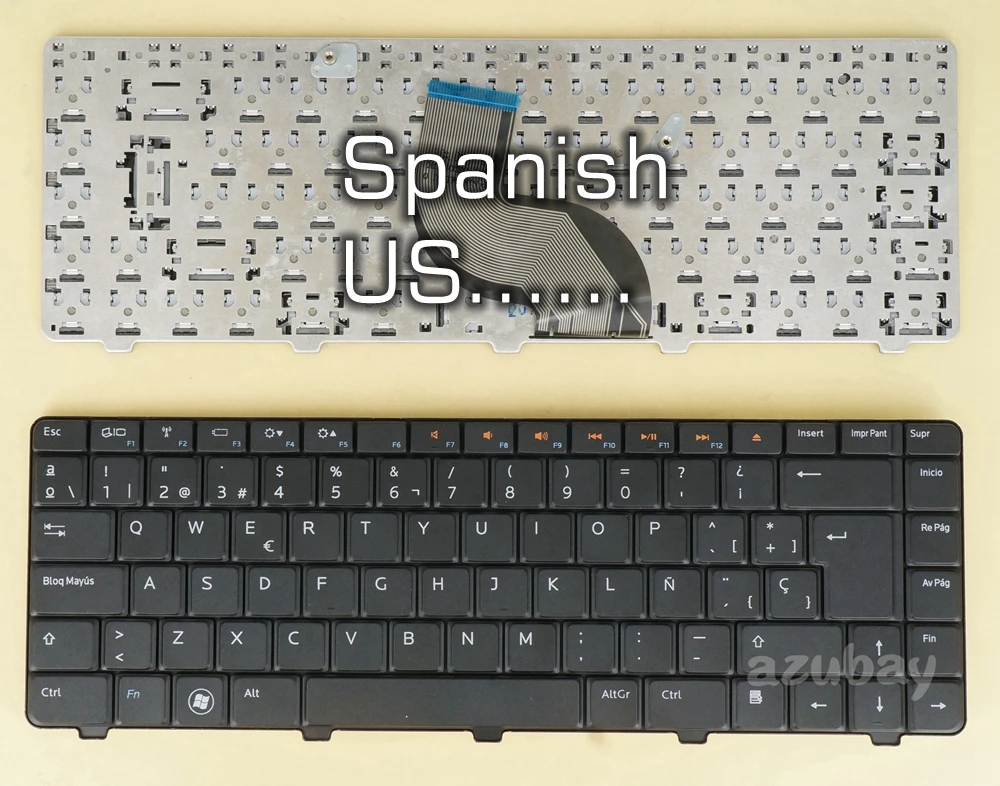 

Клавиатура с испанской раскладкой для Dell Inspiron 13R- N3010, 14R- N4010 N4020 N4030 M4010, 15- N5030 M5030 V100830AS1 04DP3H 0V2J0W