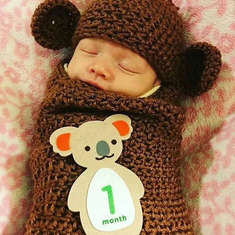 

1-12 Months Baby Monthly Milestone Sticker Baby Photography Props Photo Stickers