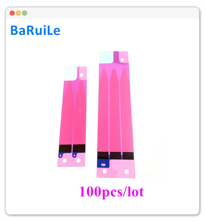 BaRuiLe 100 шт. наклейка на батарею для iPhone 6 6plus 6S 7 8 plus X XR XS Max 5S 5C клейкая лента Tab клей 3M