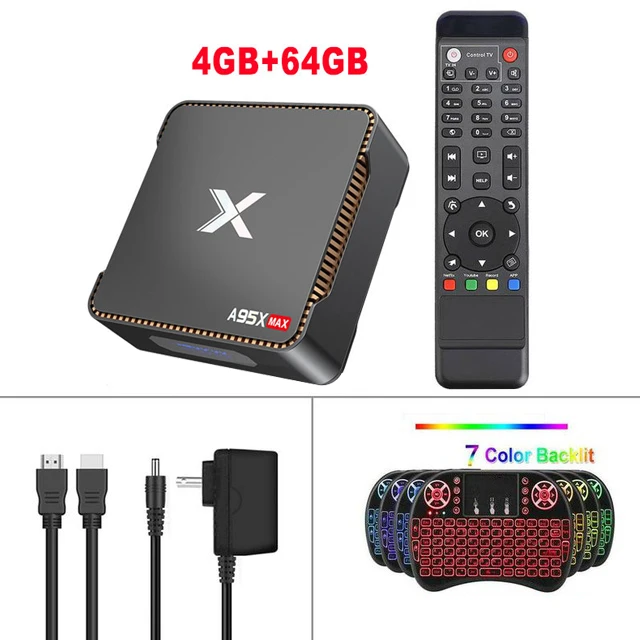 4GB64GB Add I8 Запись видео Smart Box tv A95X MAX X2 ТВ Медиаплеер 4K HDR двухдиапазонный Wifi Bluetooth 1000M Android 8,1 Amlogic S905X2 ТВ приставка - Цвет: 4GB64GB Add I8