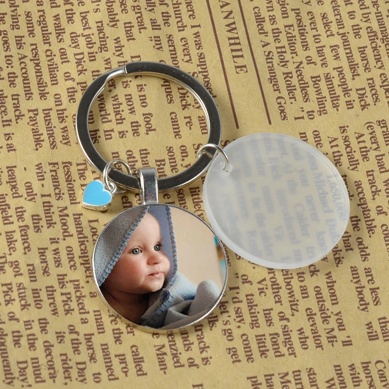 3 см пустой CD и персонализированный фото кулон. Заказной Брелок для вашего