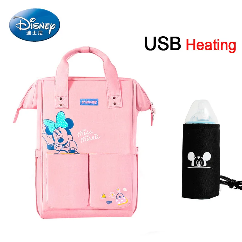 B121 Сумка для подгузников disney, рюкзак, USB бутылочка, изоляционные сумки, Минни, Микки, большая емкость, для путешествий, Оксфорд, для кормления ребенка, Мумия, сумочка - Цвет: B121