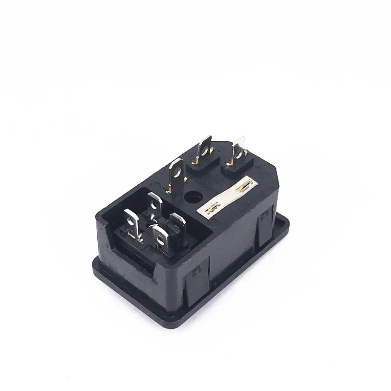 С предохранителем 5A! Красный кулисный выключатель с плавким IEC 320 C14 впускная