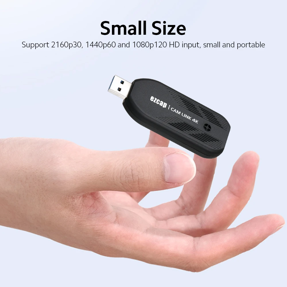 Ezcap CAM LINK 4K USB карта видеозахвата Mini USB3.0 DLSR камера видео DV живая трансляция HD