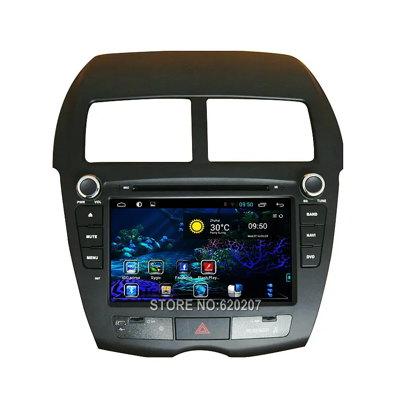 Четырехъядерный автомобильный DVD GPS плеер Android 4 навигация для PEUGEOT 4008