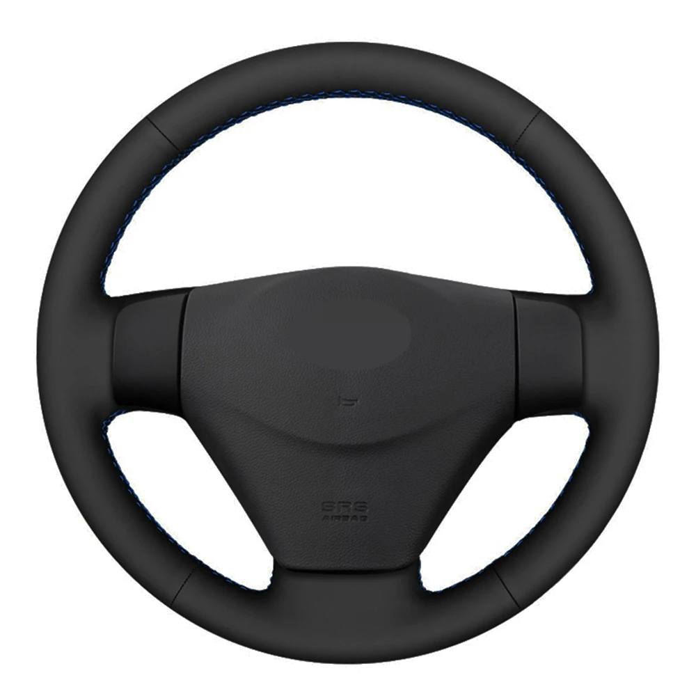 

Car Steering Wheel Cover DIY Black Genuine Leather For Hyundai Getz (Facelift) 2005-2011 Accent 2006-2011