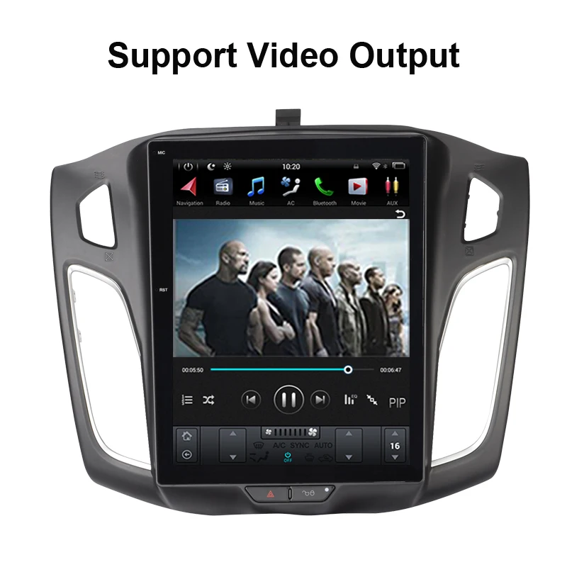 Автомобильный Gps-навигатор вертикальный экран в стиле Tesla для FORD Focus 2012-2015 Android