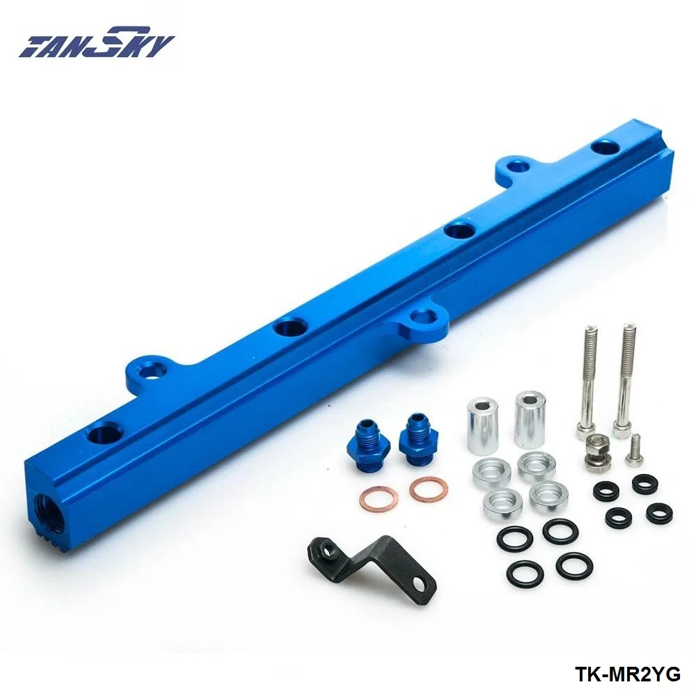 Топливный инжектор из алюминия для Toyota MR2 3S GTE голубой цвет|injector rail|rail kitbillet aluminum |