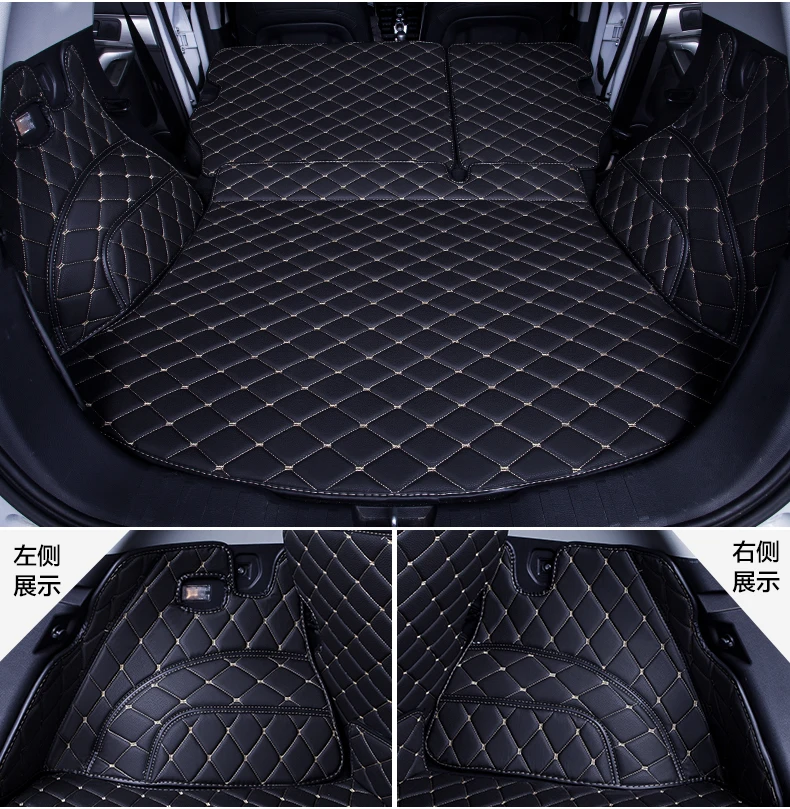 

no odor customized wholy surrounded waterproof car trunk mats for Hignlander/RAV4/Yaris/Corrola/Camry PE+XPE+ non slip material