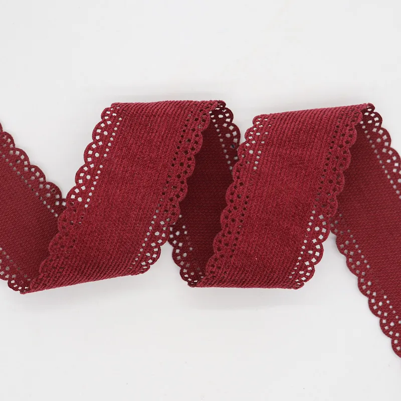 10 ярдов 38 мм полая кружевная Вельветовая лента для банта волос DIY аксессуары