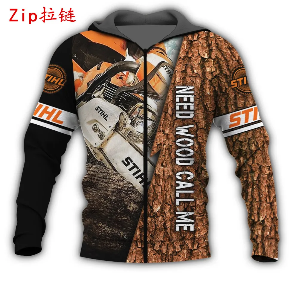 

New beautiful chainsaw 3D all printed sweatshirt men's fashion Harajuku hoodie unisex casual zipper jacket