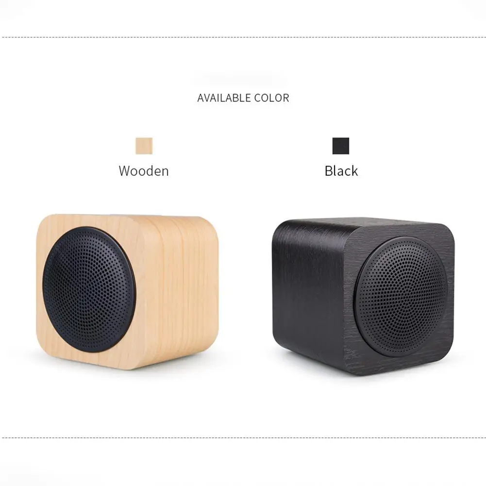Деревянный беспроводной bluetooth динамик светодиодные миниатюрные портативные