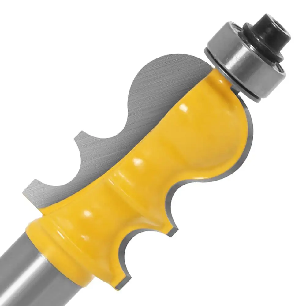 

1PC 12MM Shank Milling Cutter Wood Carving Architectural Molding Handrail Router Bit Set Casing Base CNC Line Woodworking Cutter