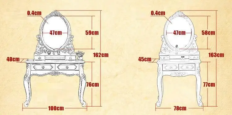 Косметичка Mesa, Настольная косметичка, туалетный столик для спальни, туалетный столик