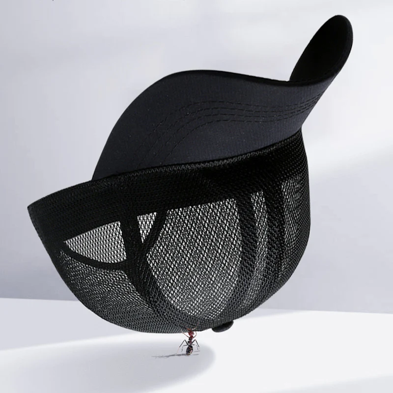 

Unisex Full Mesh Baseball Cap Quick Dry Cooling Sunscreen Breathable Sport Snapback Hat BMF88