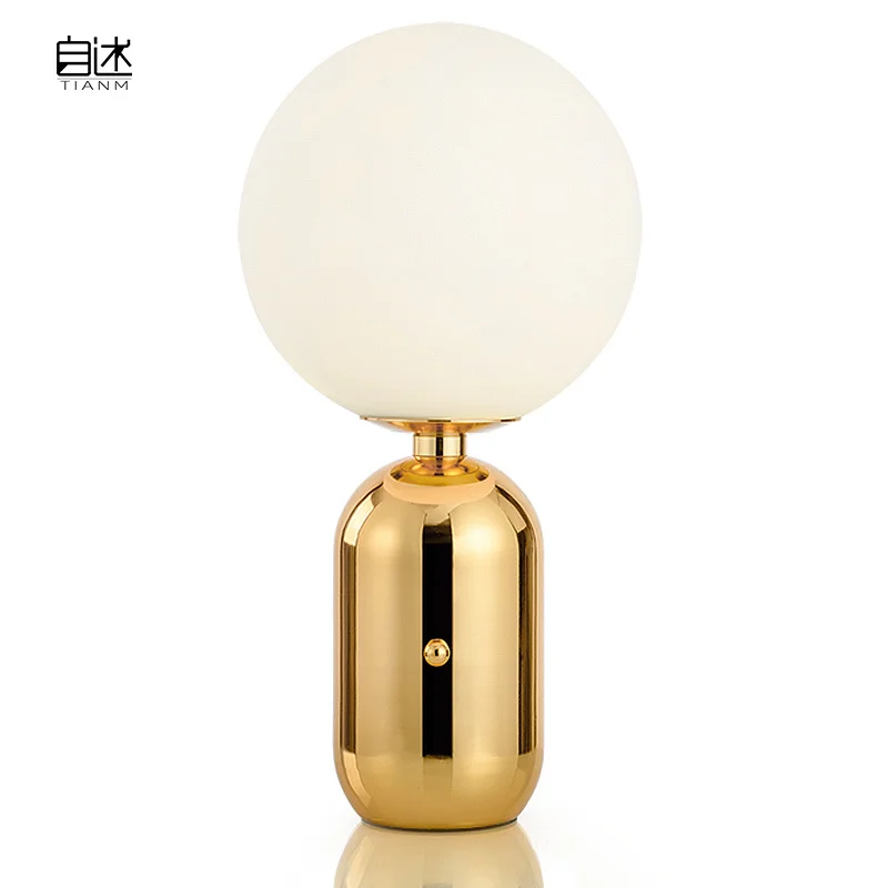 Современная столовая гостиная дымовая серая стеклянная настольная лампа