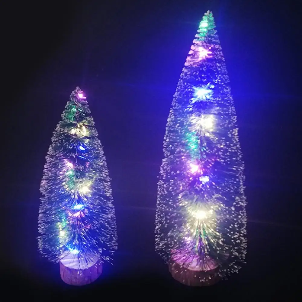 DIY Мини Рождественская елка декор стола Рождественский кулон подарок сосна игла