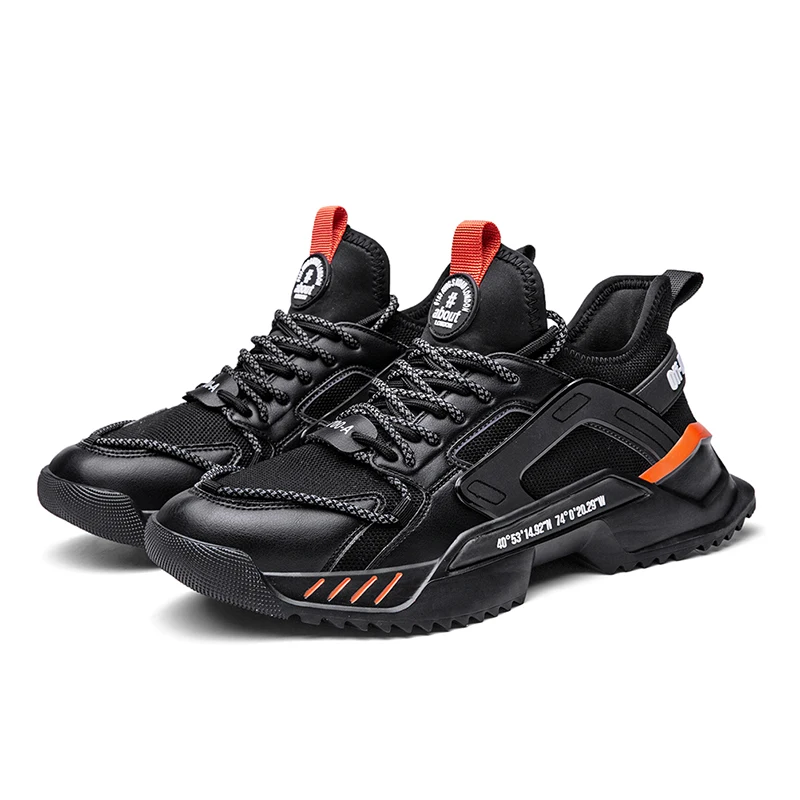 Туфли мужские спортивные на низкой платформе Модные Дизайнерские кроссовки в