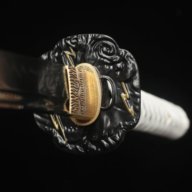 Привидение цушимы мечи T10 стальная глина закаленное лезвие бритва острые