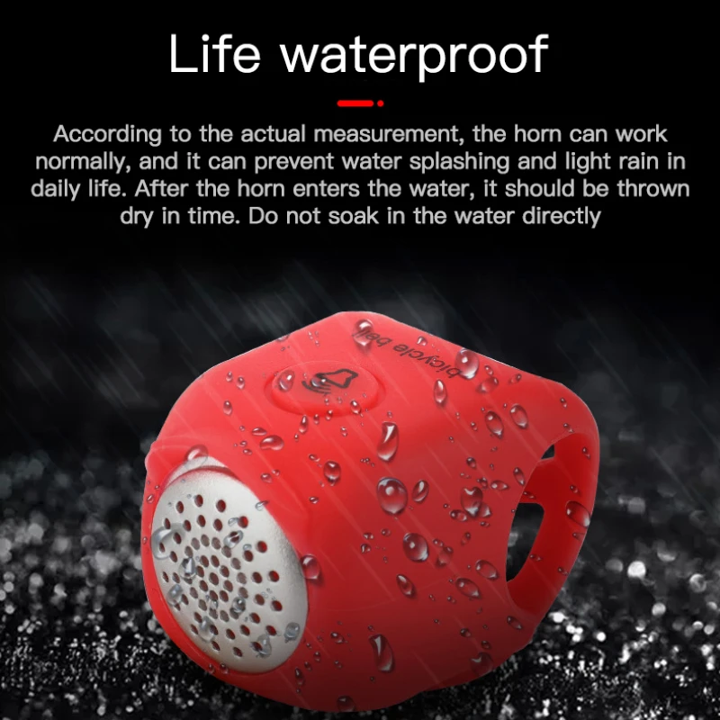 

2021 NEW Bicycle Bell Waterproof Electric Bike Horn Mini Portable Silicone MTB Handlebar Bells Cycling Accessories
