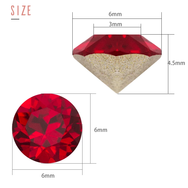 

50pcs Pointback Strass Glue On Nails Glass Rhinestones High Quality Crystal 8mm Round Shape Rhinestones DIY Clothing Accessories