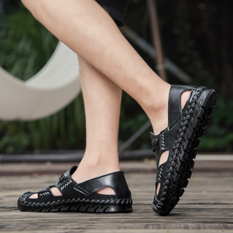 

Sandali 2020 sandalet мужские кожаные мужские пляжные сандалии ete sandalias sandale sport da erkek transparables sandal de big