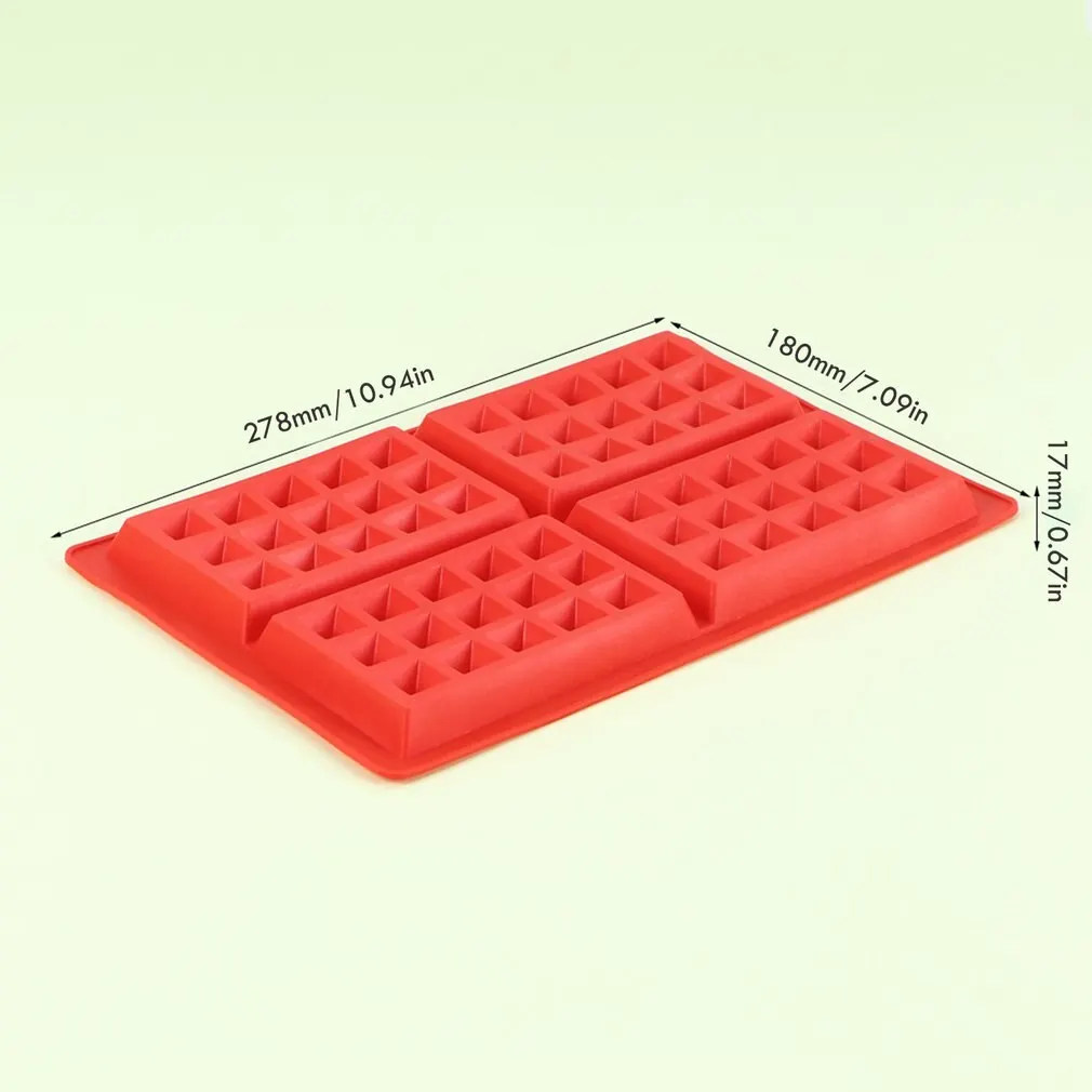 DIY Waffle Mold Maker Pan Microwave Baking Cookie Cake Muffin Silicone Bakeware Cooking Tools Kitchen Accessories Supplies