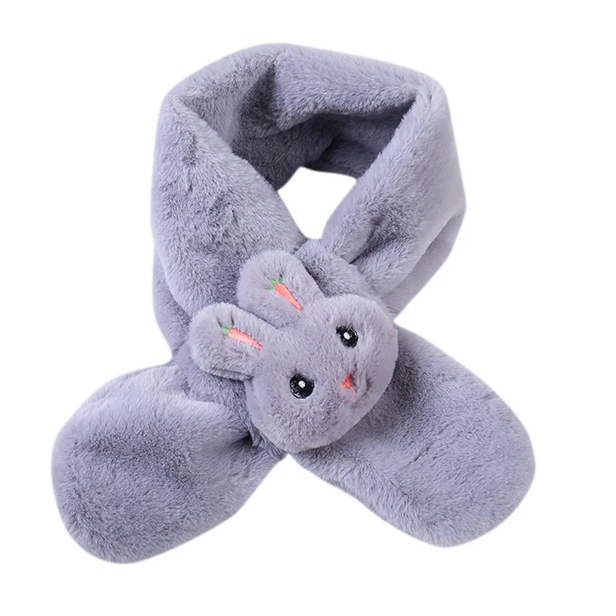 Soft Baby Scarf Winter Boys And Girls Kids Keep Warm Shawls Scarves Cute Cartoon Soild Collar Thickening | Детская одежда и обувь