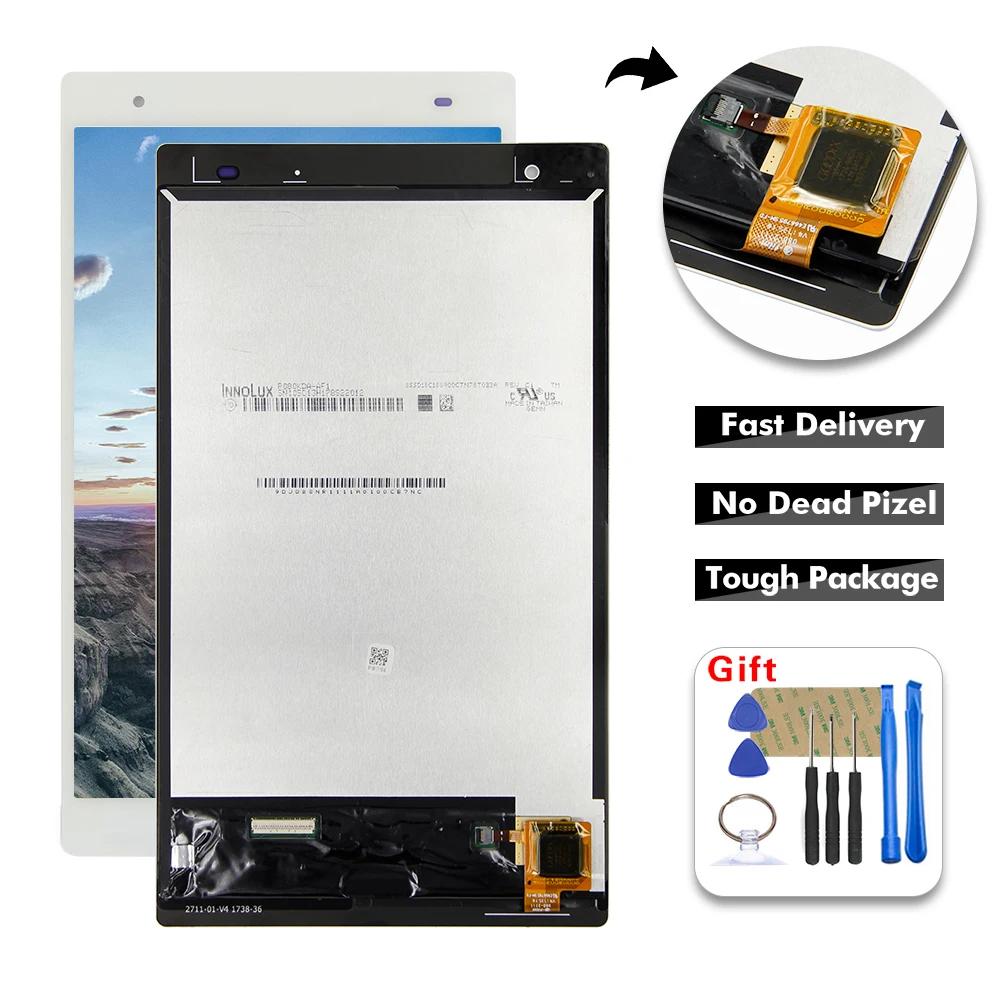 ЖК-дисплей с дигитайзером сенсорного экрана для Lenovo Tab 4 Plus 8704X в сборе и
