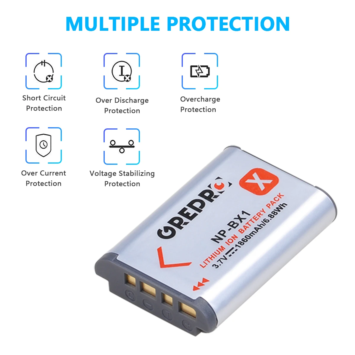 Аккумулятор NPBX1 NP-BX1 1860 мАч с зарядным устройством NP BX1 для Sony zv-1 DSC- RX100 M7 M6 AS300 HX400 HX60