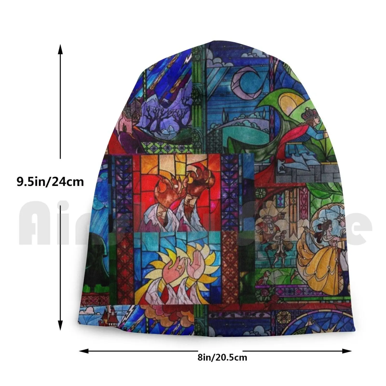 

Stained Glass Beanies Knit Hat Hip Hop Princess Princess