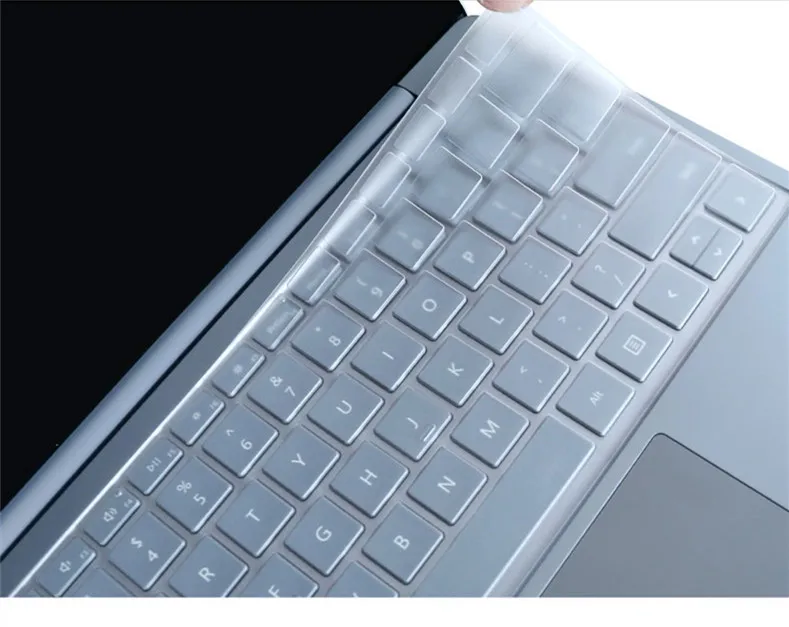 Для Microsoft Surface Laptop Go 12.4 дюйм чехол для клавиатуры TPU Clear Skin Protector ноутбука