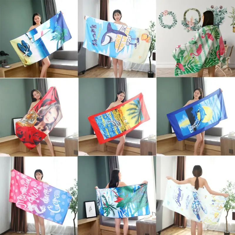 2019 товары для ванны и душа Пляжное антибактериальное полотенце квадратное