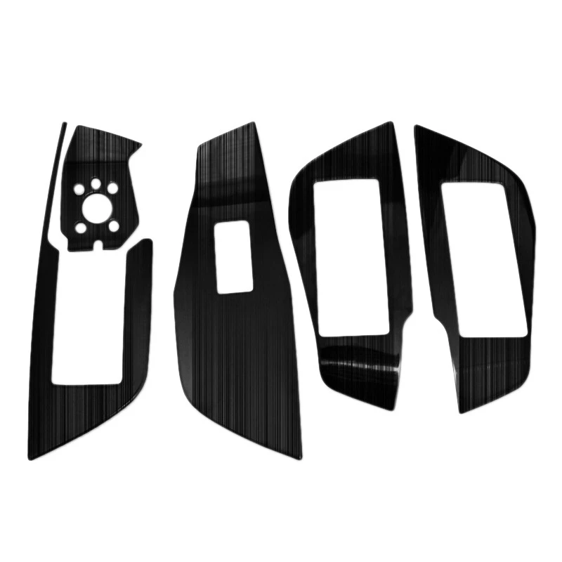 

5Pcs Car Interior Door Armrest Window Lift Switch Panel Decoration Cover for - A6L 2019 2020 2021